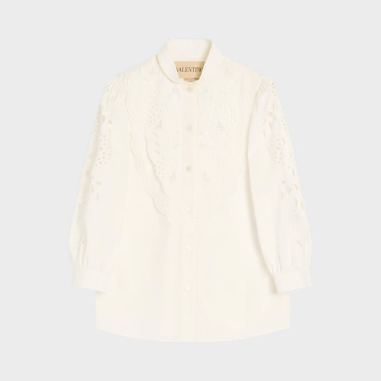 Valentino Cotton Embroidered Shirt