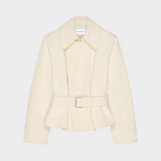 Givenchy Cotton & Wool Cotton Belted Bomber