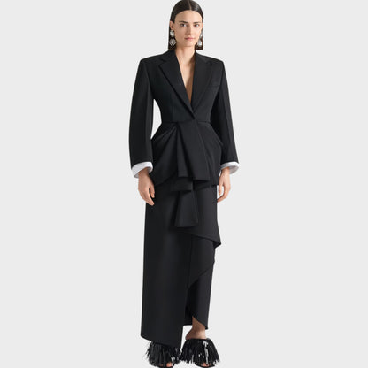 Givenchy Wool & Mohair Long Skirt