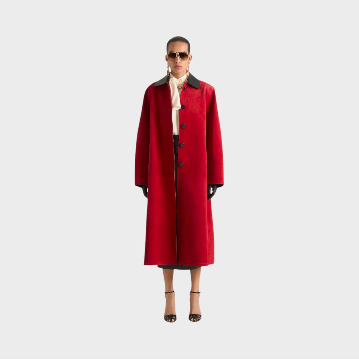 Givenchy Suede Long Coat