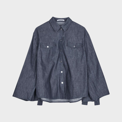 Cecilie Bahnsen Coral Denim Overshirts