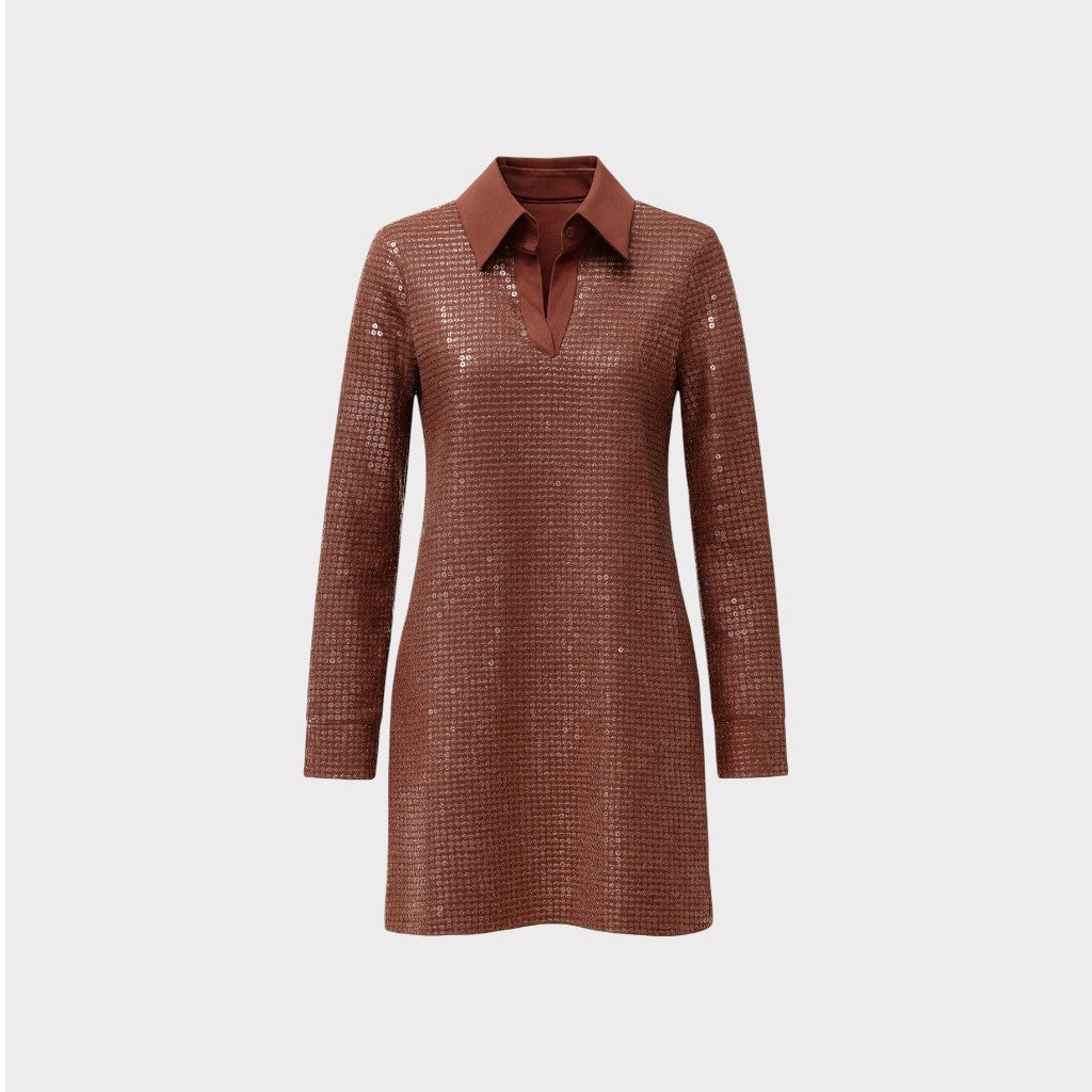 Conner Ives Sequin Polo Mini Dress