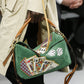 Loewe Shoulder Bag, Multi, Playing Cards Puzzle Bag in Green and Tan