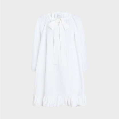 Patou Cotton Ruffle Dress