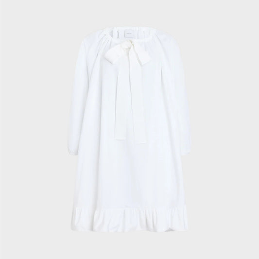Patou Cotton Ruffle Dress
