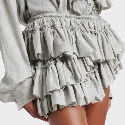 Dries Van Noten Huryl Ruffled Shorts