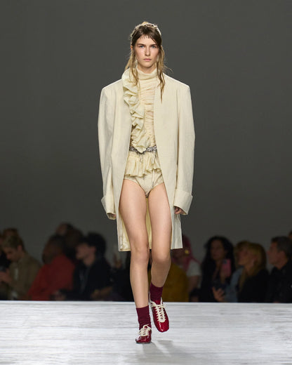 Dries Van Noten Chuchu Silk Ruffled Top