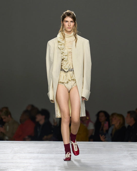 Dries Van Noten Chuchu Silk Ruffled Top