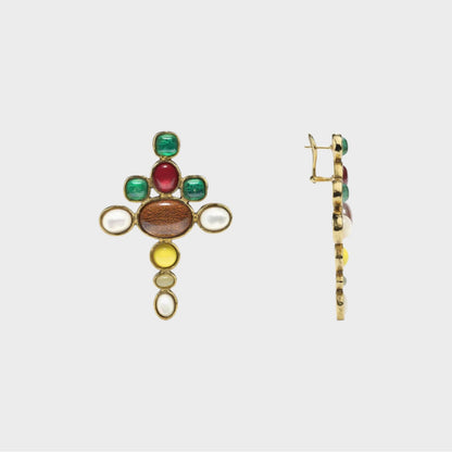 Goossens Bo Cross Earrings