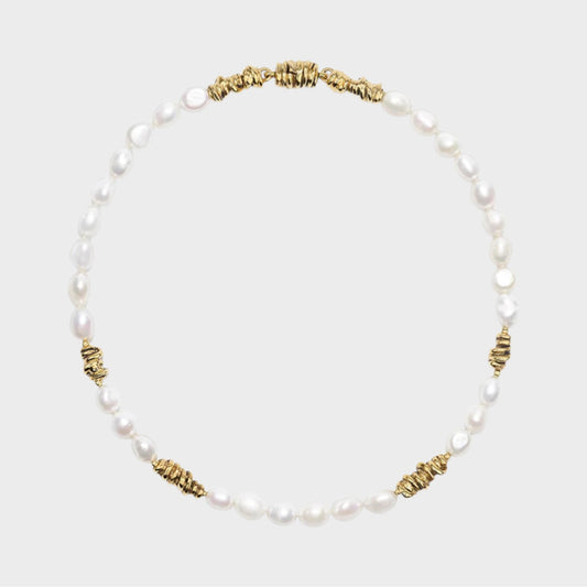 Goossens Riviera Gold Short Necklace