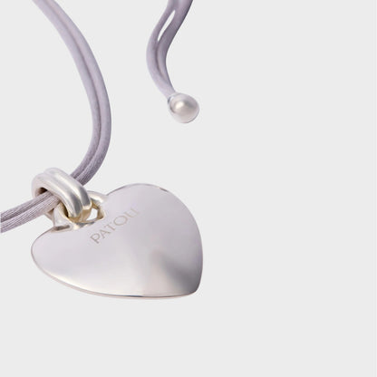 Patou Heart Ribbon Necklace