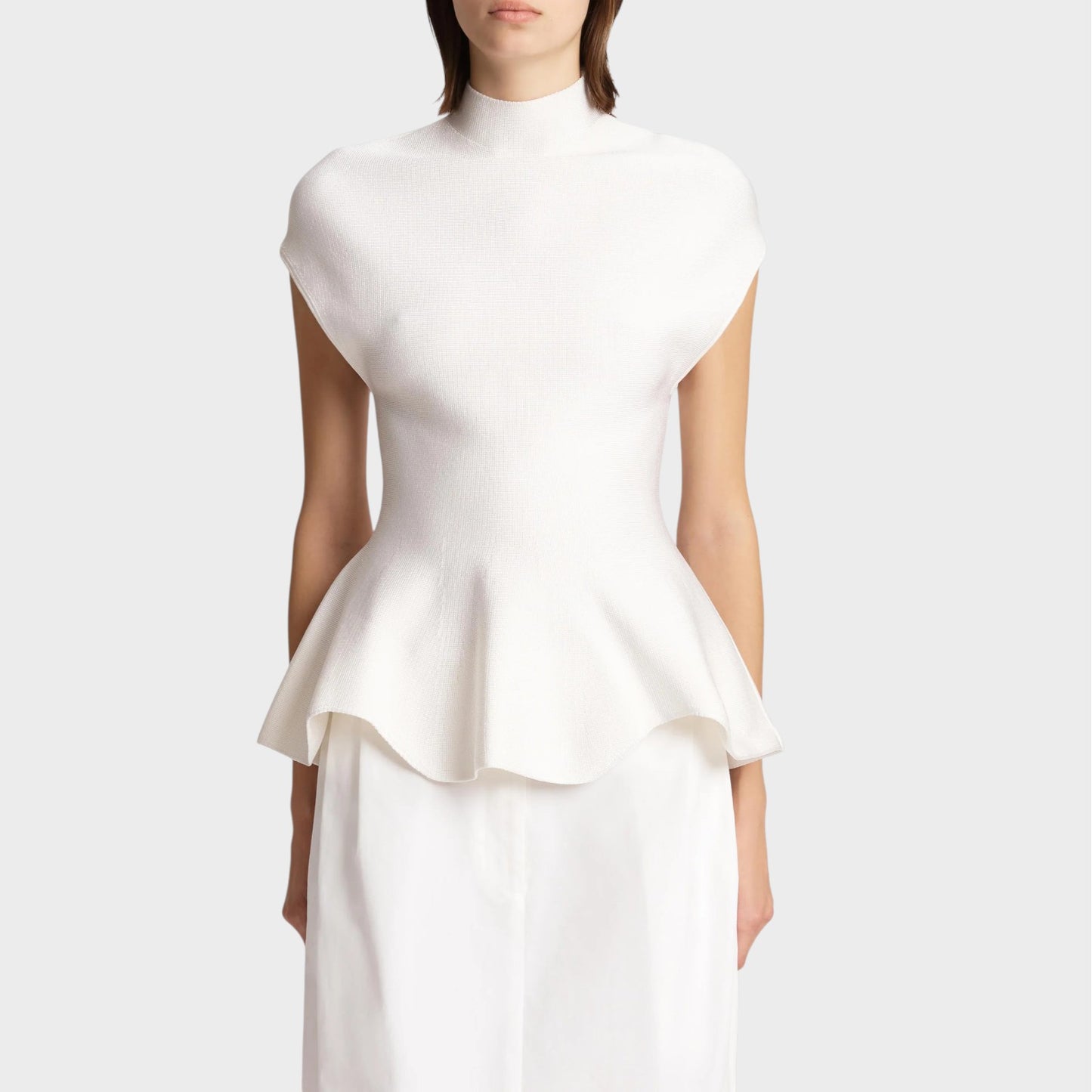 Khaite Andra Peplum Top