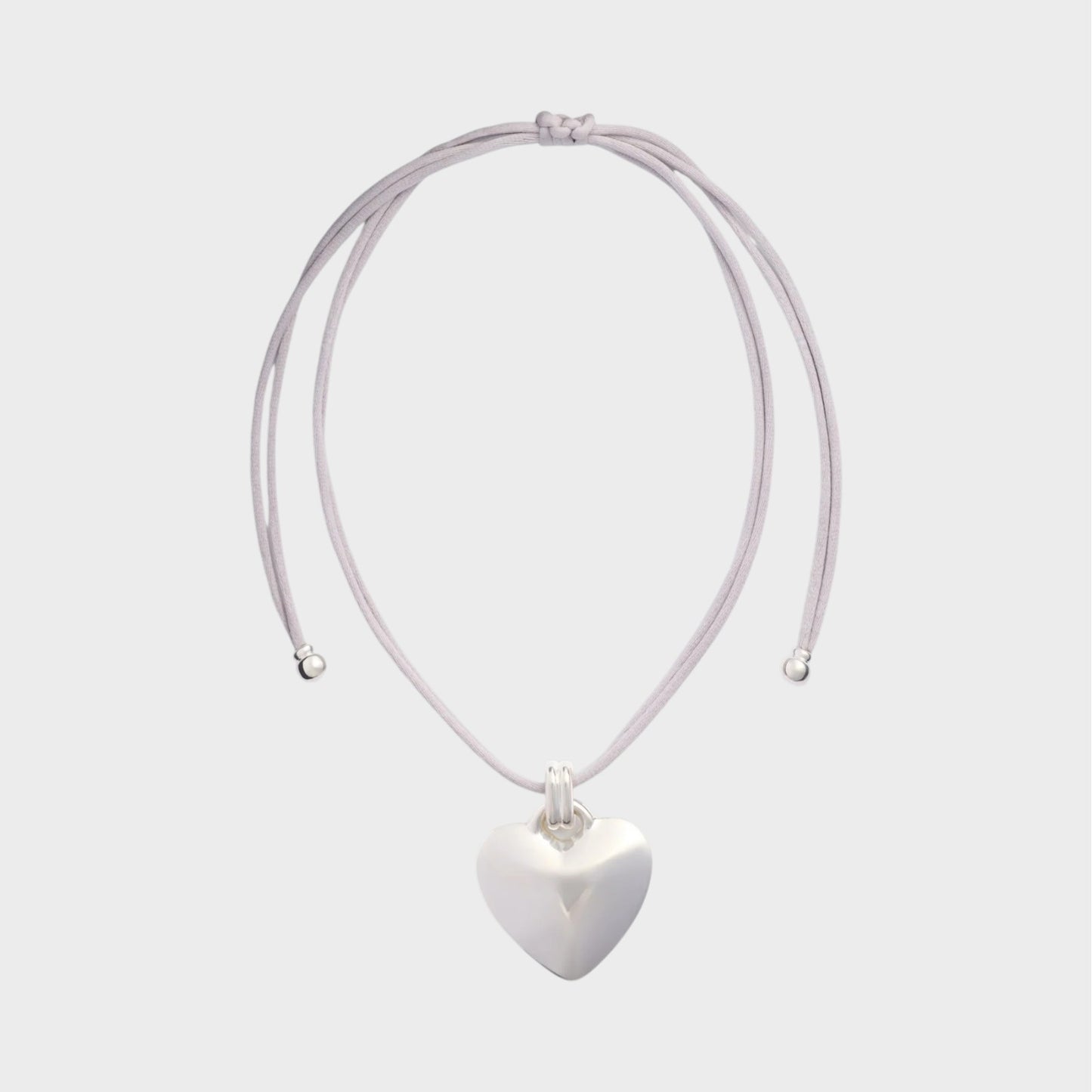 Patou Heart Ribbon Necklace
