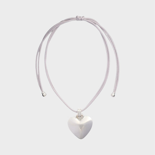 Patou Heart Ribbon Necklace