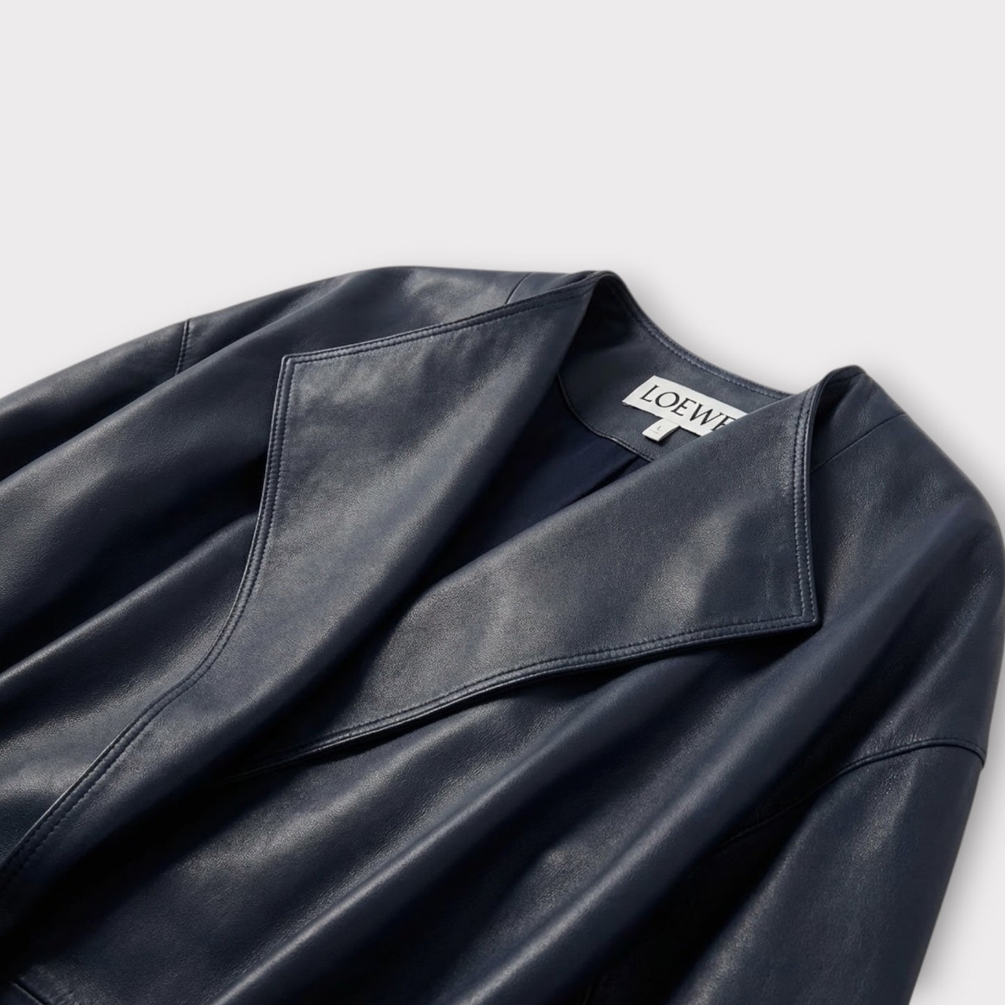 Loewe Nappa Leather Belted Coat