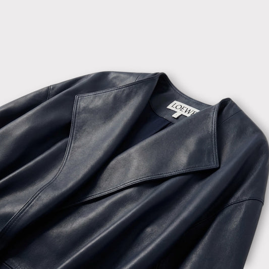 Loewe Nappa Leather Belted Coat