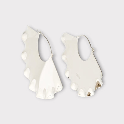 Loewe Palladium Frills Earrings