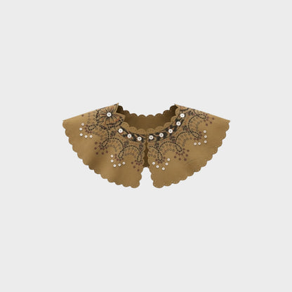 Loewe Gold Suede Shoulder Cape