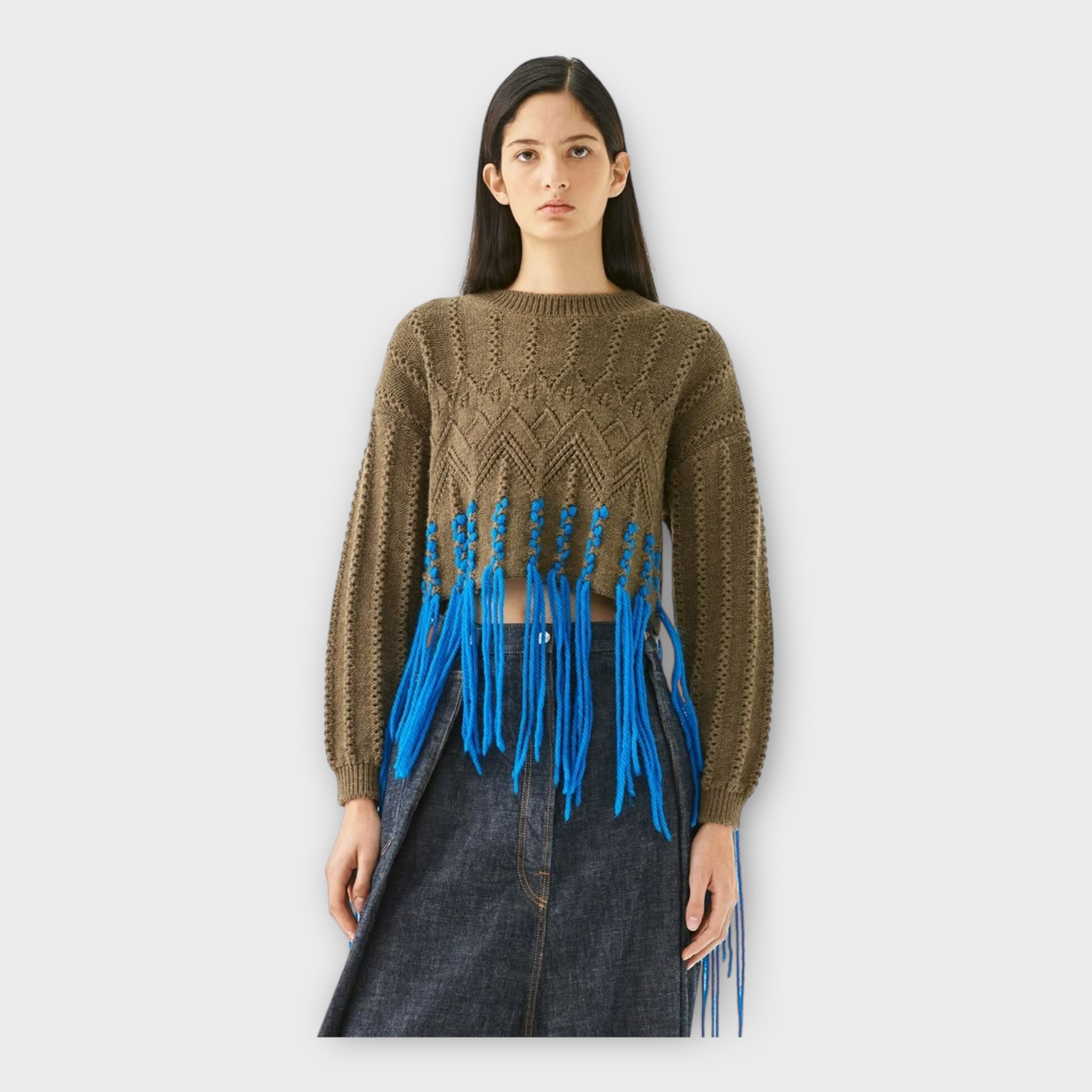 Loewe Woven Fringe Sweater