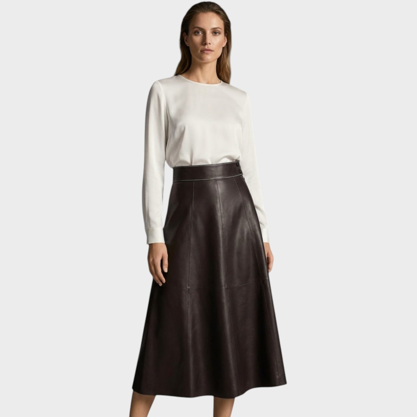 Loewe Skater Nappa Leather Skirt