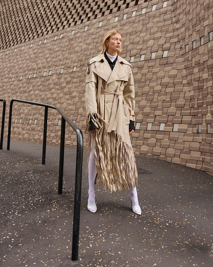 Loewe Long Fringe Trench Coat