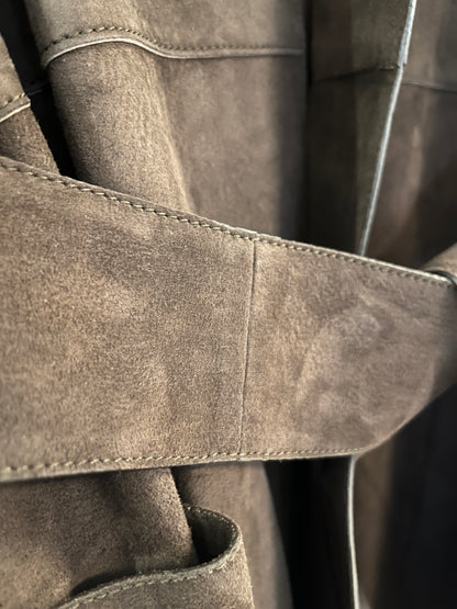 Loewe Suede Belted Coat