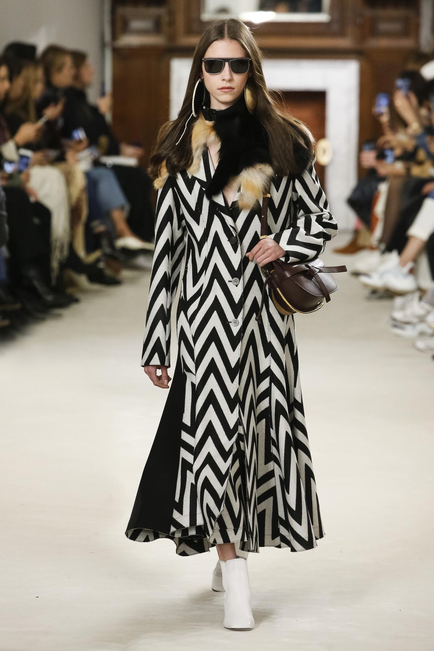Loewe Wool Herringbone Coat