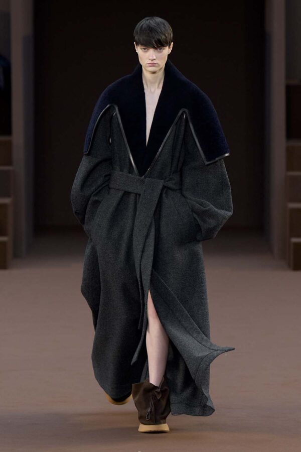 Loewe Wool Belted Long Coat