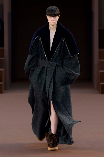 Loewe Wool Belted Long Coat