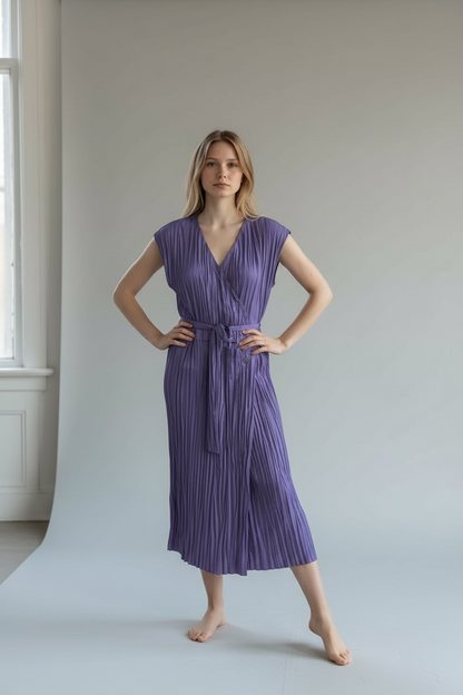 Loewe Pleated Wrap Dress