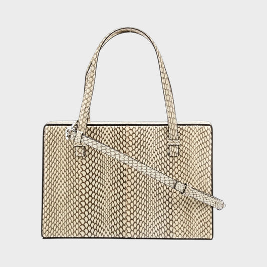 Loewe Python and Lamb Skin Postal Bag