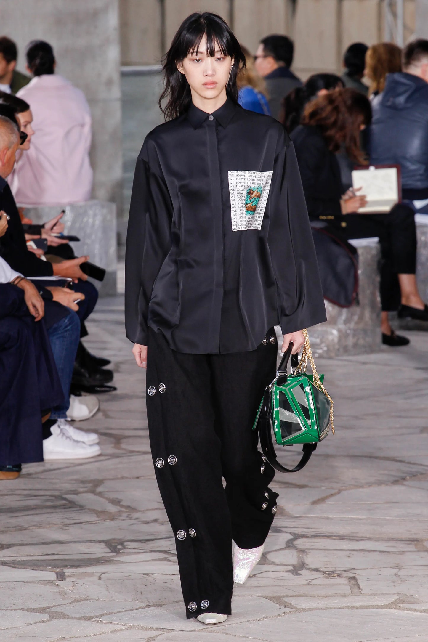 Loewe Culotte Leather Trousers