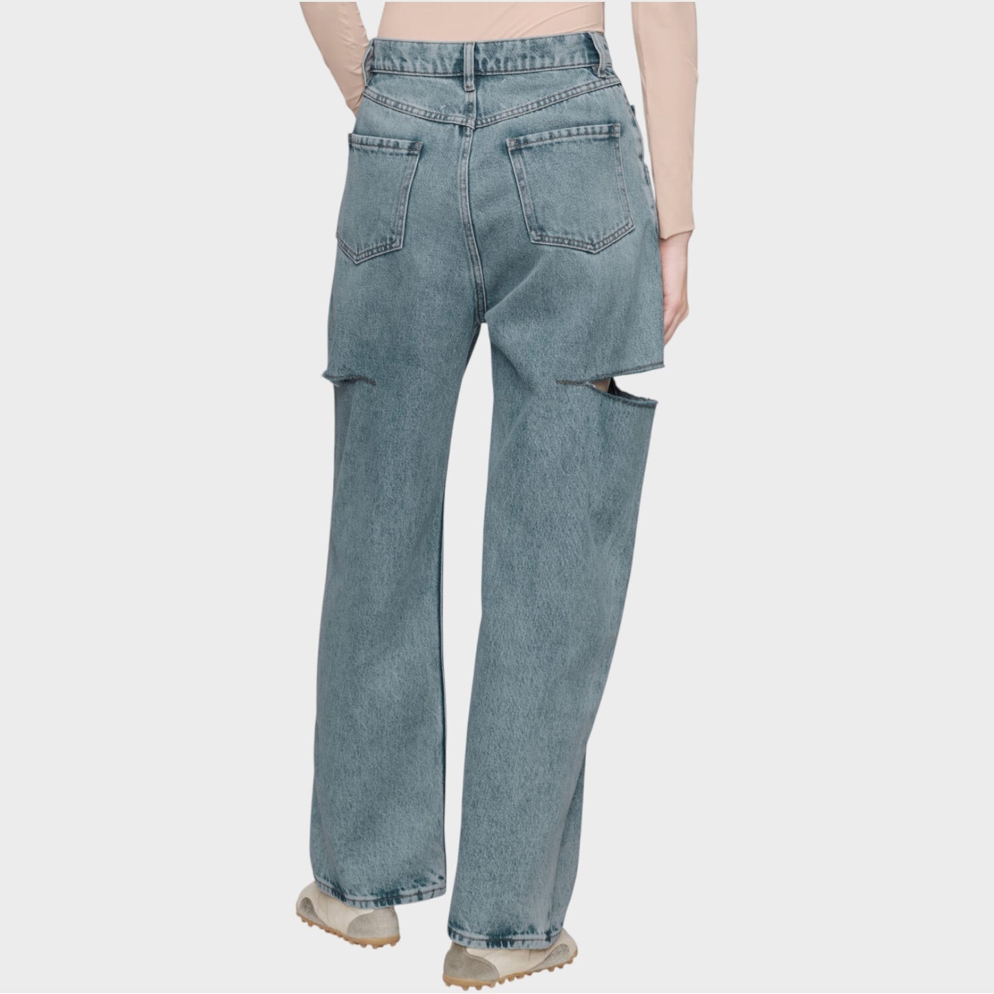 Maison Margiela Cut Out Denim Pants