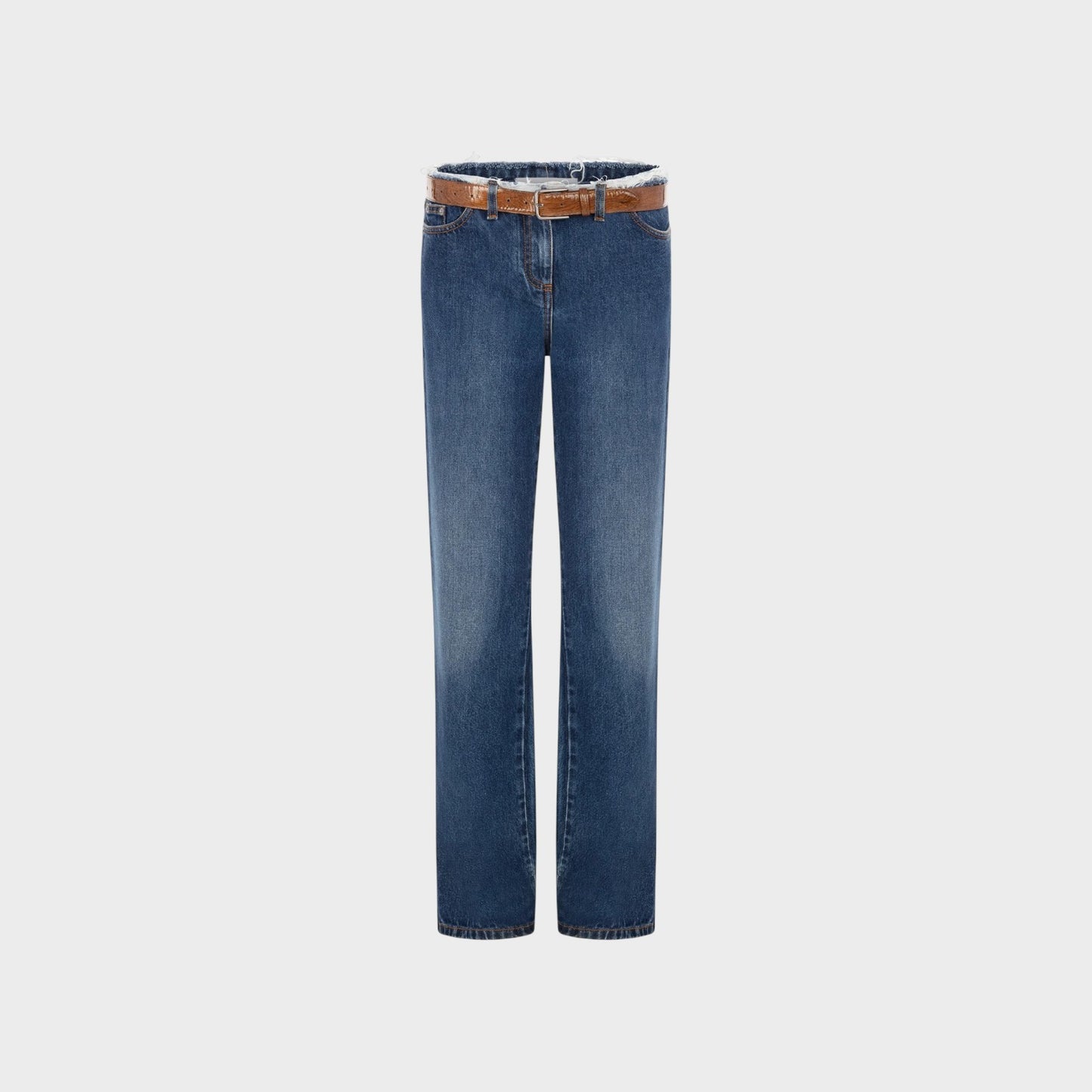 Julie Kegels Low Waist Denim Jeans