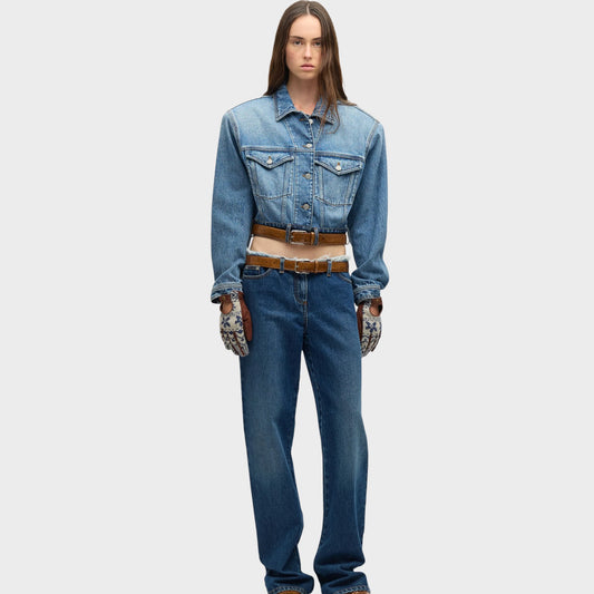 Julie Kegels Low Waist Denim Jeans