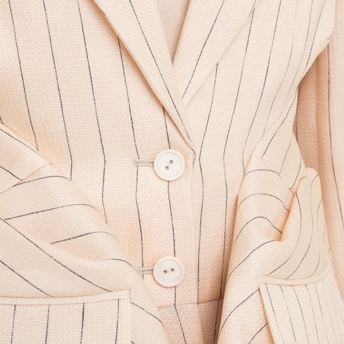 Nina Ricci Natté Pleated Blazer