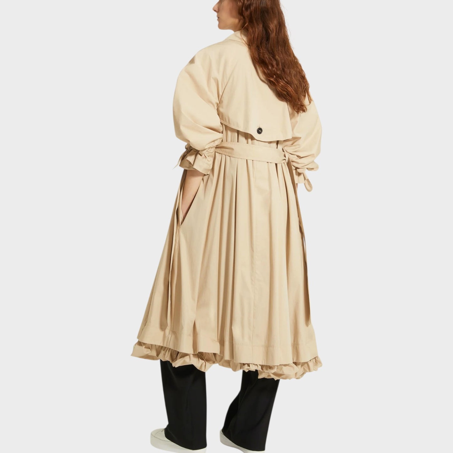 Patou Gabardine Belted Trench Coat