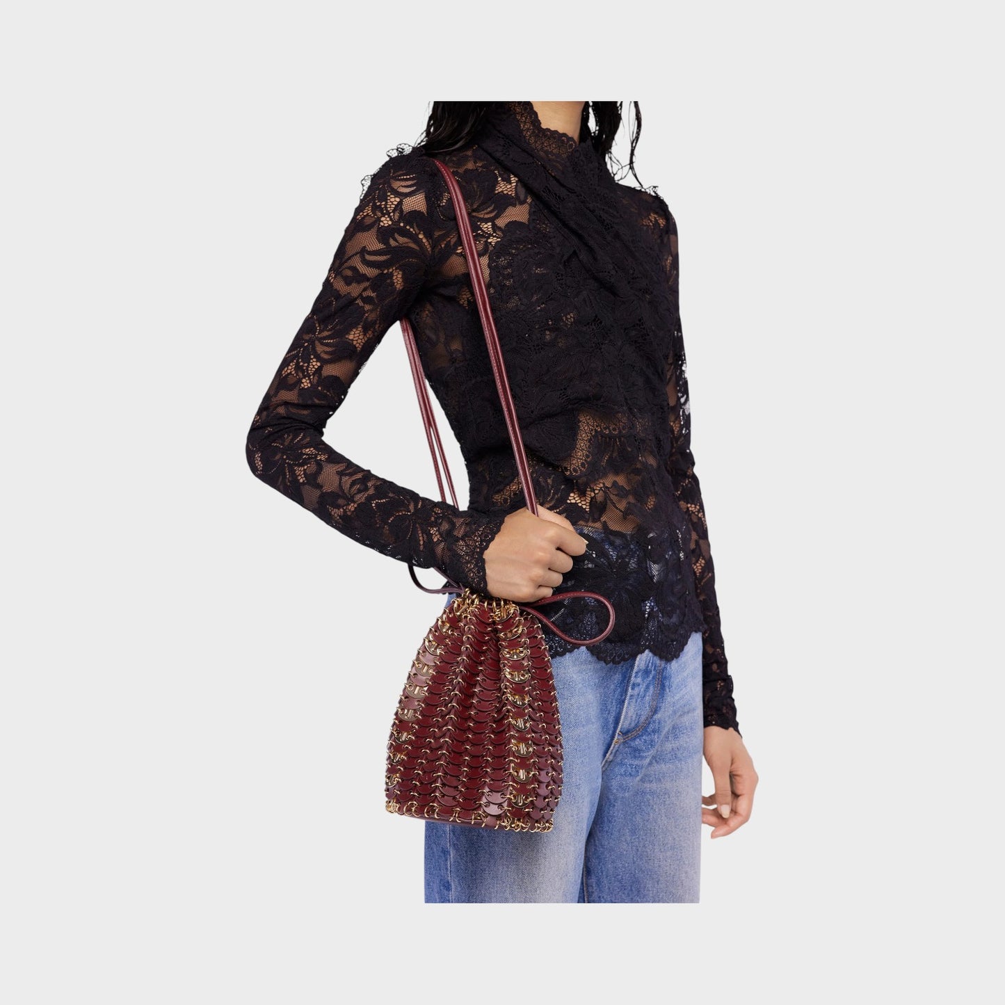 Rabanne Reversible Bucket Bag