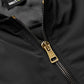 Raf Simons Jacket, Black, RS x Smiley Zip Up Flap Pockets Puffer Bomber w/ Badge & Smiley Print