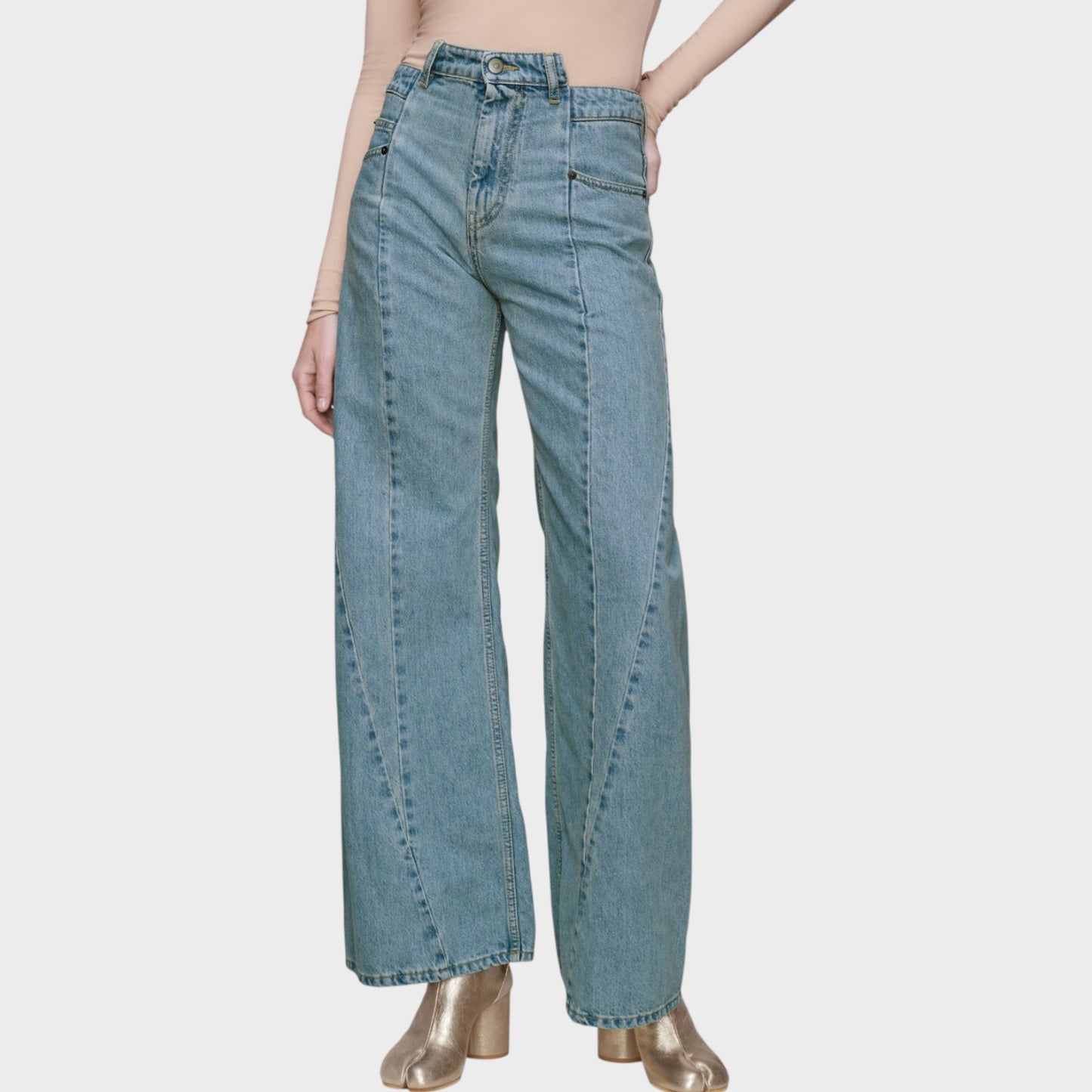 Maison Margiela Cut Out Waistband Jeans