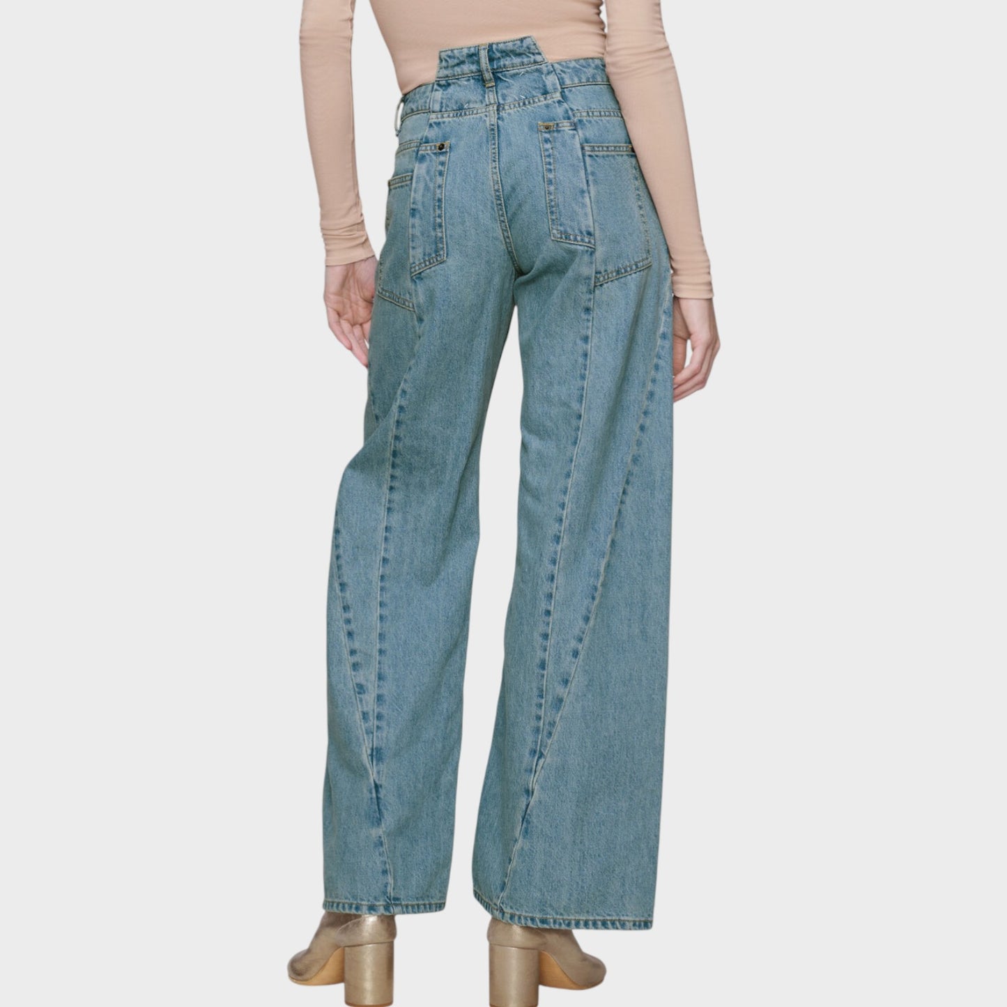 Maison Margiela Cut Out Waistband Jeans