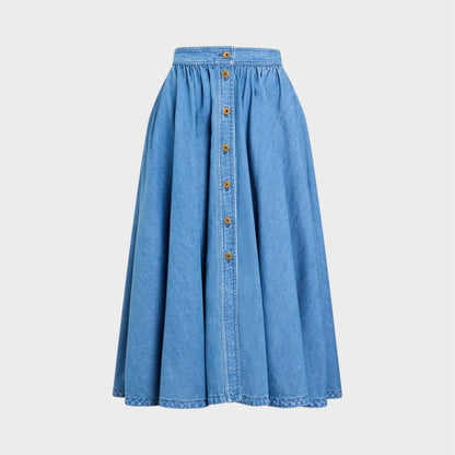 Patou Denim Maxi Skirt