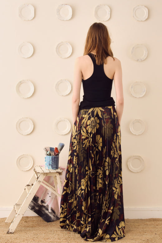 S.S. Daley Kate Crepe Pleated Skirt