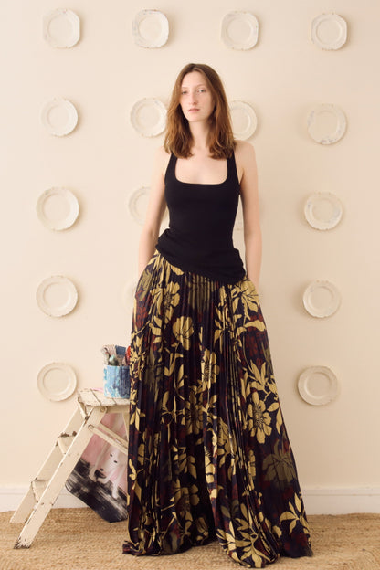 S.S.Daley Kate Crepe Pleated Skirt