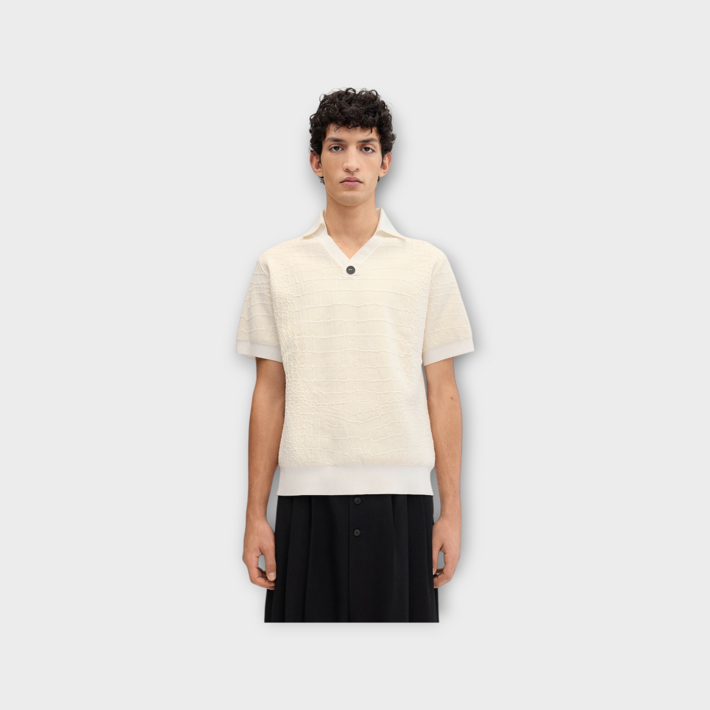 Jacquemus Le Polo Scala Croc Top