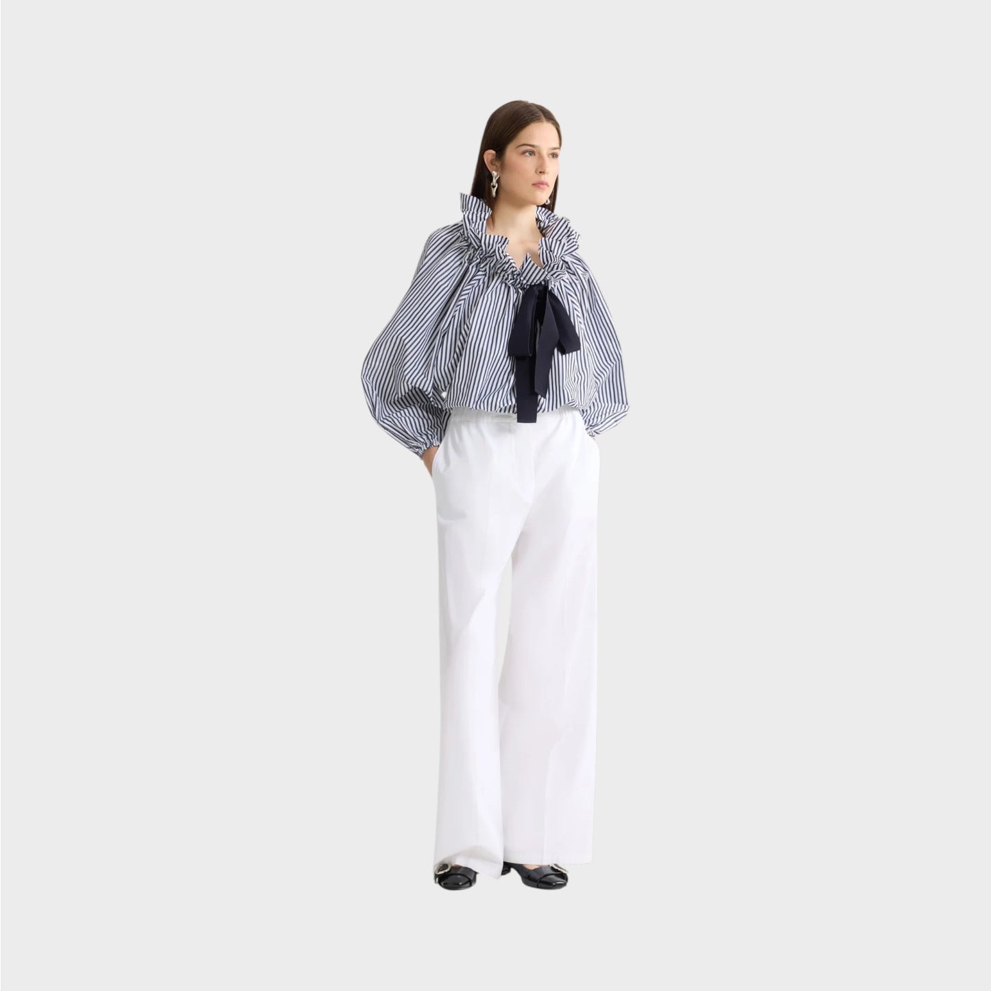 Patou Cotton Wide Leg Pants