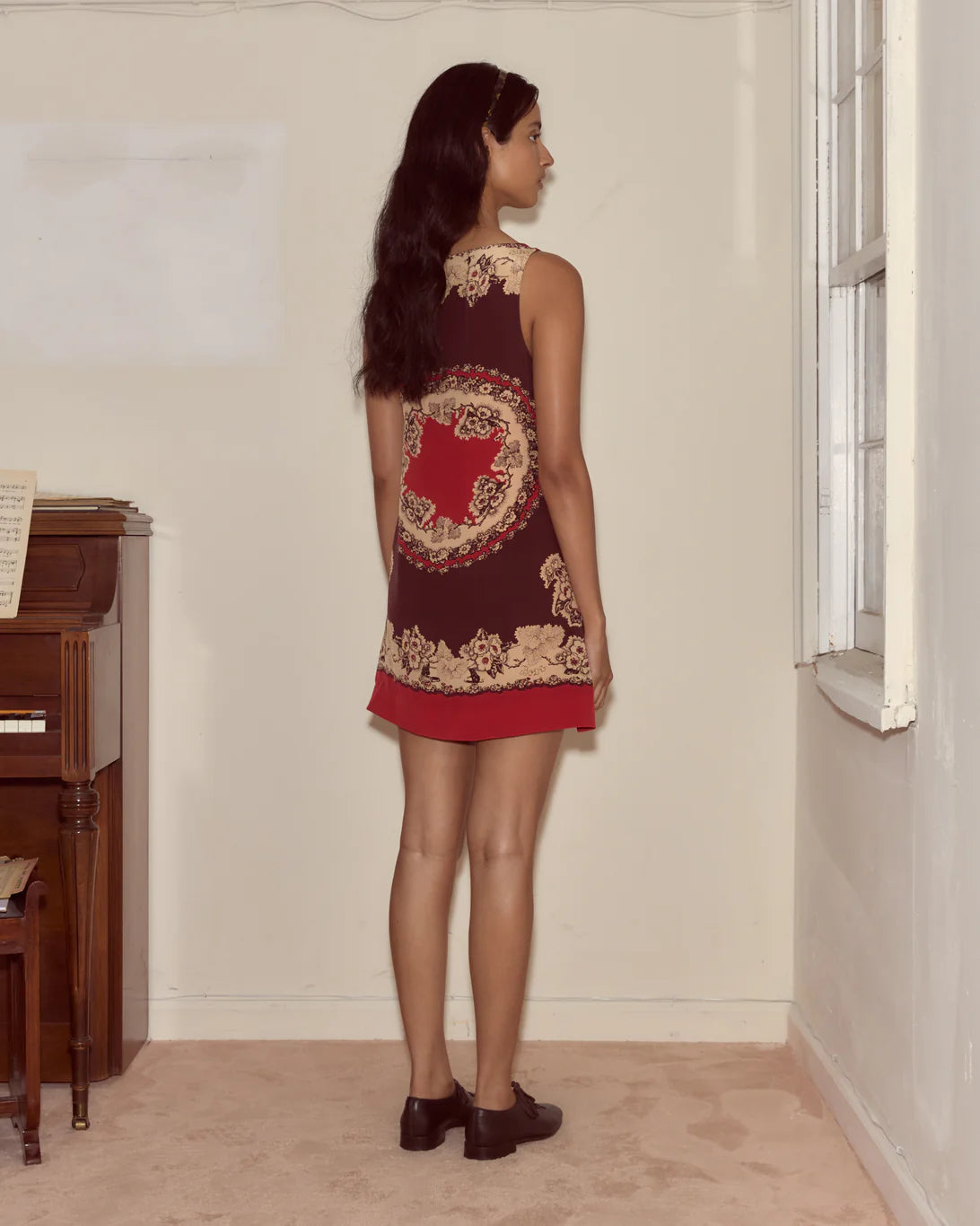 Bode Storybook Silk Short Dress