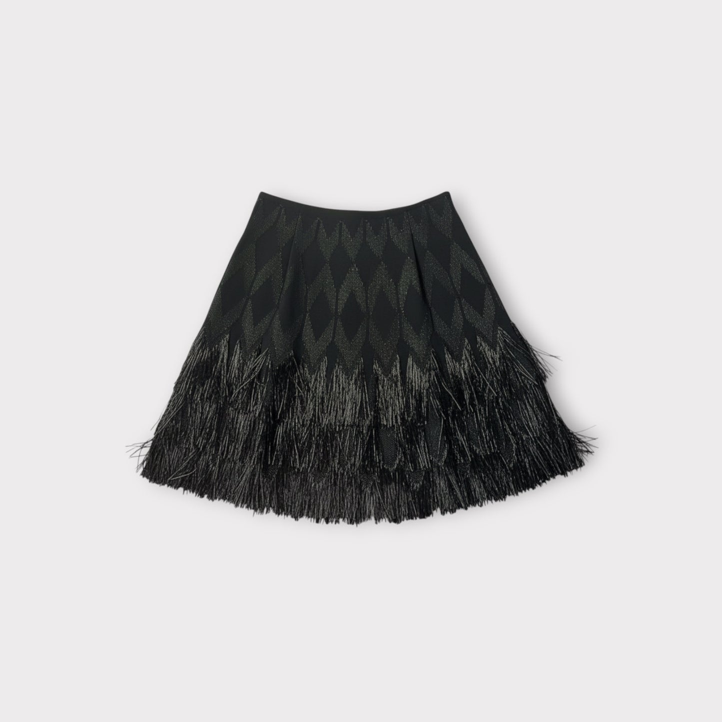 Alaïa Rappa Nui Raffia Fringe Skirt