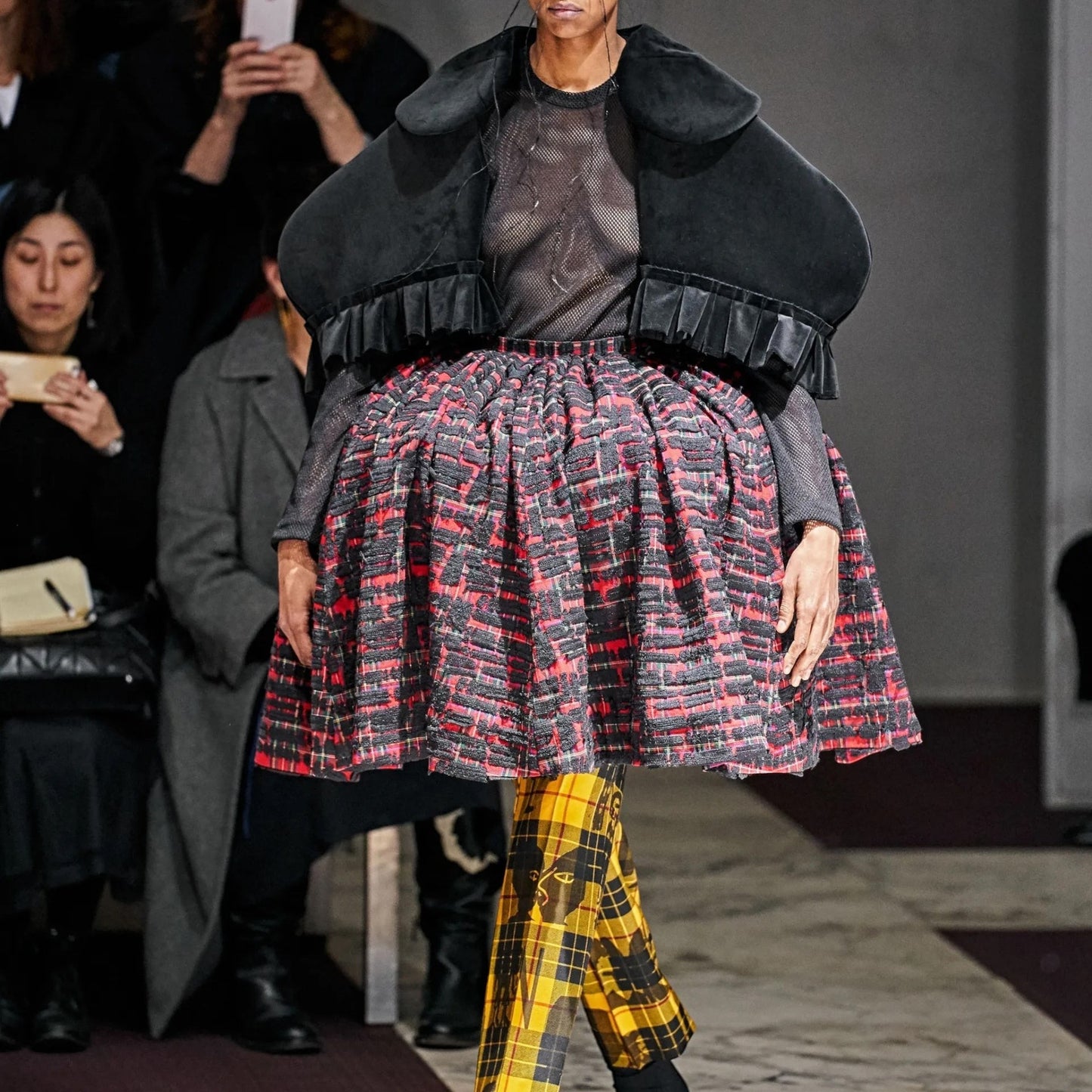 Comme des Garcons Wool Gingham Check Trousers