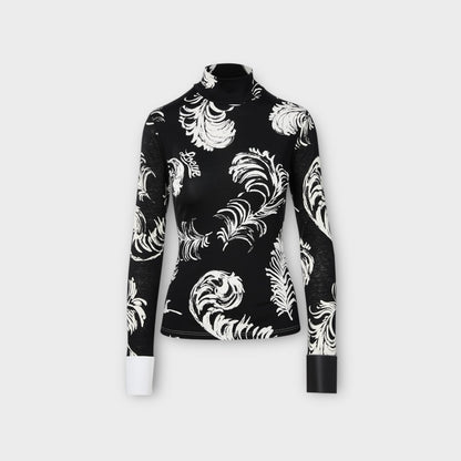 Loewe Turtle Neck Leather Top